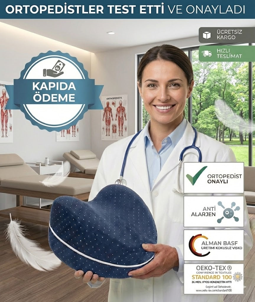 OrtoYastık™ - Premium Geliştirilmiş  Destekleyici Hafızalı Yastık